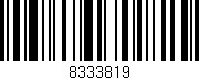 Código de barras (EAN, GTIN, SKU, ISBN): '8333819'