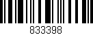 Código de barras (EAN, GTIN, SKU, ISBN): '833398'