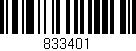 Código de barras (EAN, GTIN, SKU, ISBN): '833401'