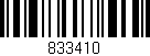 Código de barras (EAN, GTIN, SKU, ISBN): '833410'