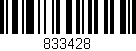 Código de barras (EAN, GTIN, SKU, ISBN): '833428'