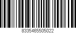 Código de barras (EAN, GTIN, SKU, ISBN): '8335465505022'