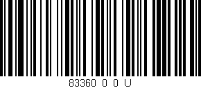 Código de barras (EAN, GTIN, SKU, ISBN): '83360_0_0_U'