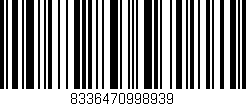 Código de barras (EAN, GTIN, SKU, ISBN): '8336470998939'