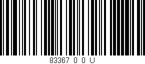 Código de barras (EAN, GTIN, SKU, ISBN): '83367_0_0_U'