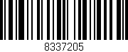 Código de barras (EAN, GTIN, SKU, ISBN): '8337205'