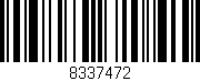 Código de barras (EAN, GTIN, SKU, ISBN): '8337472'