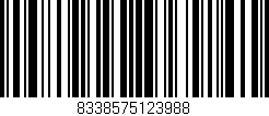 Código de barras (EAN, GTIN, SKU, ISBN): '8338575123988'