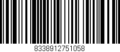 Código de barras (EAN, GTIN, SKU, ISBN): '8338912751058'