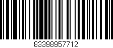 Código de barras (EAN, GTIN, SKU, ISBN): '83398957712'