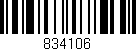 Código de barras (EAN, GTIN, SKU, ISBN): '834106'