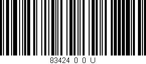 Código de barras (EAN, GTIN, SKU, ISBN): '83424_0_0_U'