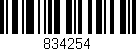 Código de barras (EAN, GTIN, SKU, ISBN): '834254'