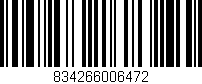 Código de barras (EAN, GTIN, SKU, ISBN): '834266006472'