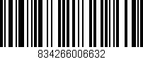 Código de barras (EAN, GTIN, SKU, ISBN): '834266006632'