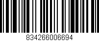 Código de barras (EAN, GTIN, SKU, ISBN): '834266006694'