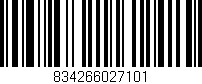 Código de barras (EAN, GTIN, SKU, ISBN): '834266027101'