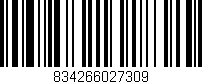 Código de barras (EAN, GTIN, SKU, ISBN): '834266027309'