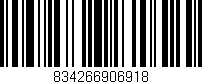 Código de barras (EAN, GTIN, SKU, ISBN): '834266906918'