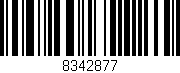 Código de barras (EAN, GTIN, SKU, ISBN): '8342877'
