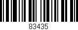 Código de barras (EAN, GTIN, SKU, ISBN): '83435'
