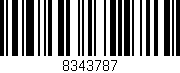 Código de barras (EAN, GTIN, SKU, ISBN): '8343787'