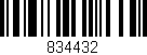 Código de barras (EAN, GTIN, SKU, ISBN): '834432'