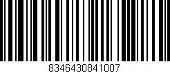Código de barras (EAN, GTIN, SKU, ISBN): '8346430841007'