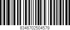 Código de barras (EAN, GTIN, SKU, ISBN): '8346702504579'