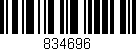 Código de barras (EAN, GTIN, SKU, ISBN): '834696'