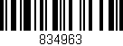 Código de barras (EAN, GTIN, SKU, ISBN): '834963'