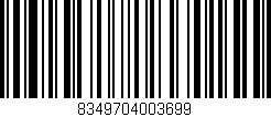 Código de barras (EAN, GTIN, SKU, ISBN): '8349704003699'