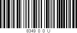 Código de barras (EAN, GTIN, SKU, ISBN): '8349_0_0_U'