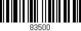 Código de barras (EAN, GTIN, SKU, ISBN): '83500'