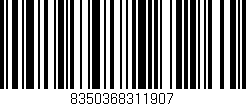 Código de barras (EAN, GTIN, SKU, ISBN): '8350368311907'