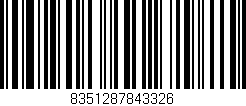 Código de barras (EAN, GTIN, SKU, ISBN): '8351287843326'