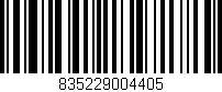 Código de barras (EAN, GTIN, SKU, ISBN): '835229004405'