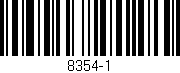 Código de barras (EAN, GTIN, SKU, ISBN): '8354-1'