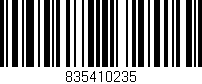 Código de barras (EAN, GTIN, SKU, ISBN): '835410235'