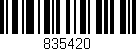 Código de barras (EAN, GTIN, SKU, ISBN): '835420'