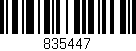 Código de barras (EAN, GTIN, SKU, ISBN): '835447'