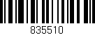 Código de barras (EAN, GTIN, SKU, ISBN): '835510'