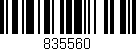 Código de barras (EAN, GTIN, SKU, ISBN): '835560'