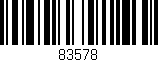 Código de barras (EAN, GTIN, SKU, ISBN): '83578'