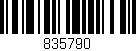Código de barras (EAN, GTIN, SKU, ISBN): '835790'