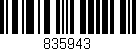 Código de barras (EAN, GTIN, SKU, ISBN): '835943'