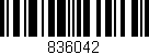 Código de barras (EAN, GTIN, SKU, ISBN): '836042'