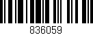 Código de barras (EAN, GTIN, SKU, ISBN): '836059'