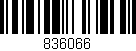 Código de barras (EAN, GTIN, SKU, ISBN): '836066'
