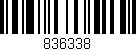 Código de barras (EAN, GTIN, SKU, ISBN): '836338'